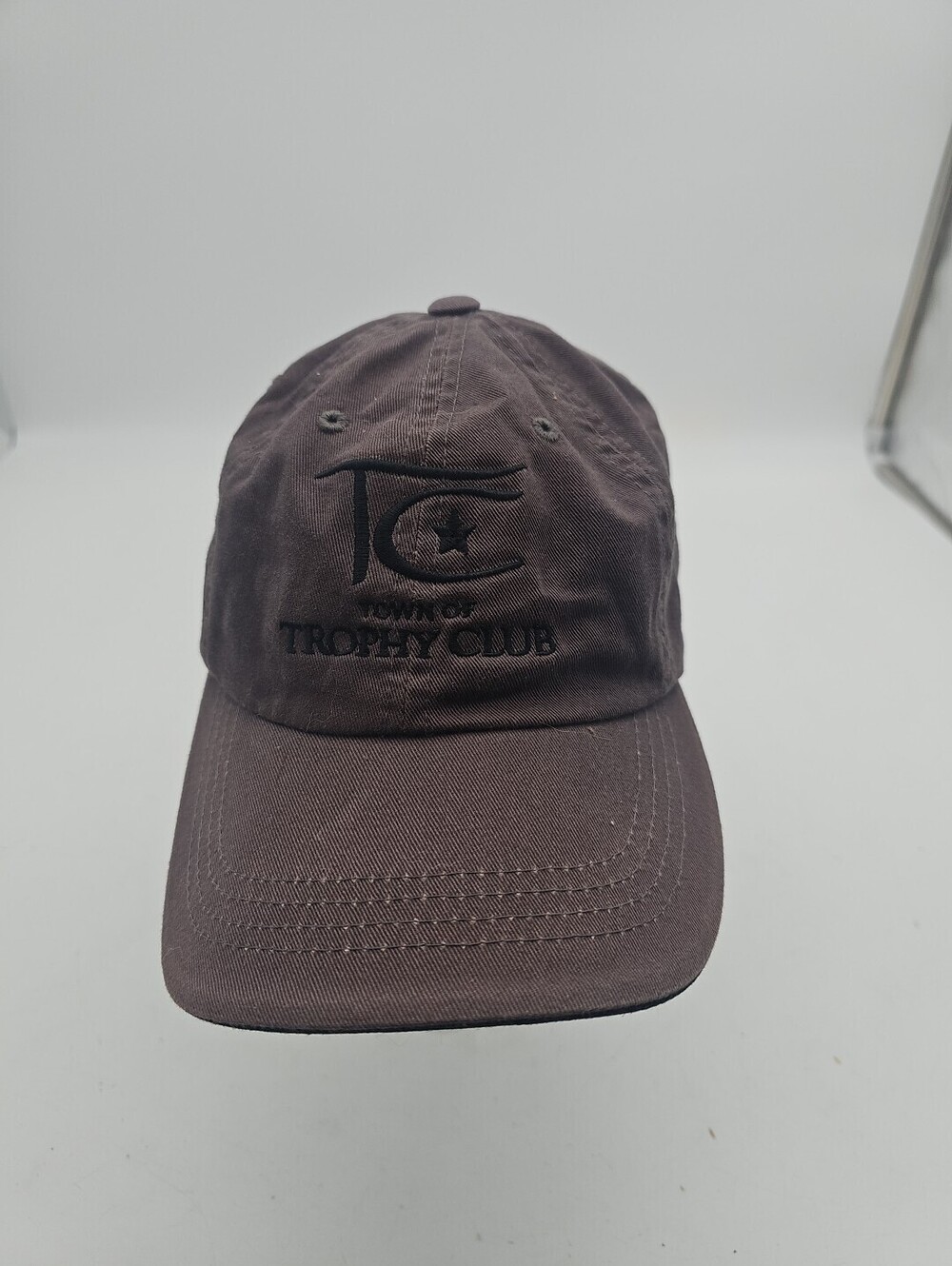 Port Authority Trophy Club Texas Hat Brown  Adjustable Cap Rare Vintage
